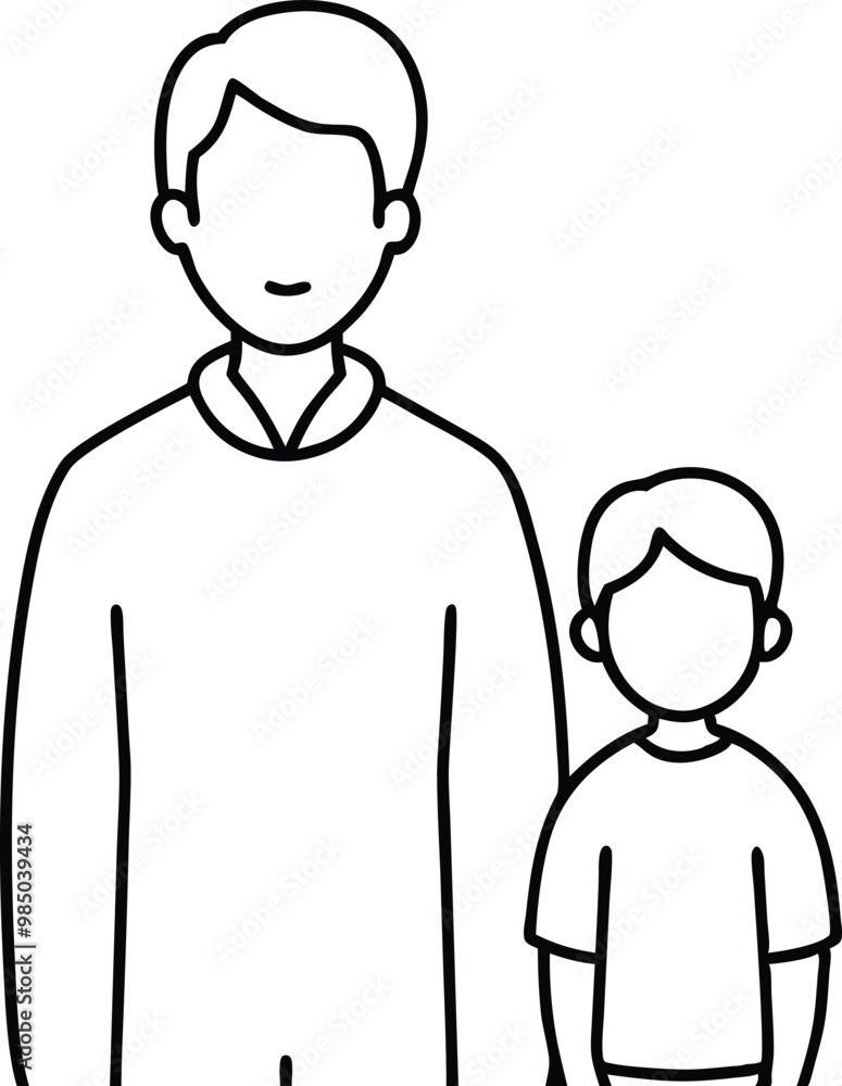 Strong Bond Father and Child Vector Art for Celebrating Family Love
Strong Bond Father and Child Vector Art for Celebrating Family Love