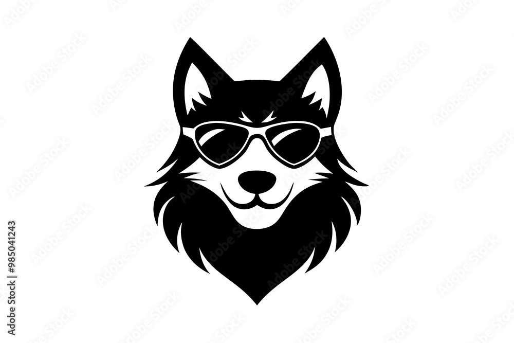 Minimalist dog head icon featuring line art and silhouette vector illustration. Perfect for pet-themed designs, logos, and digital artwork with a modern, stylish touch. Minimalist dog head icon featuring line art and silhouette vector illustration. Perfect for pet-themed designs, logos, and digital artwork with a modern, stylish touch.