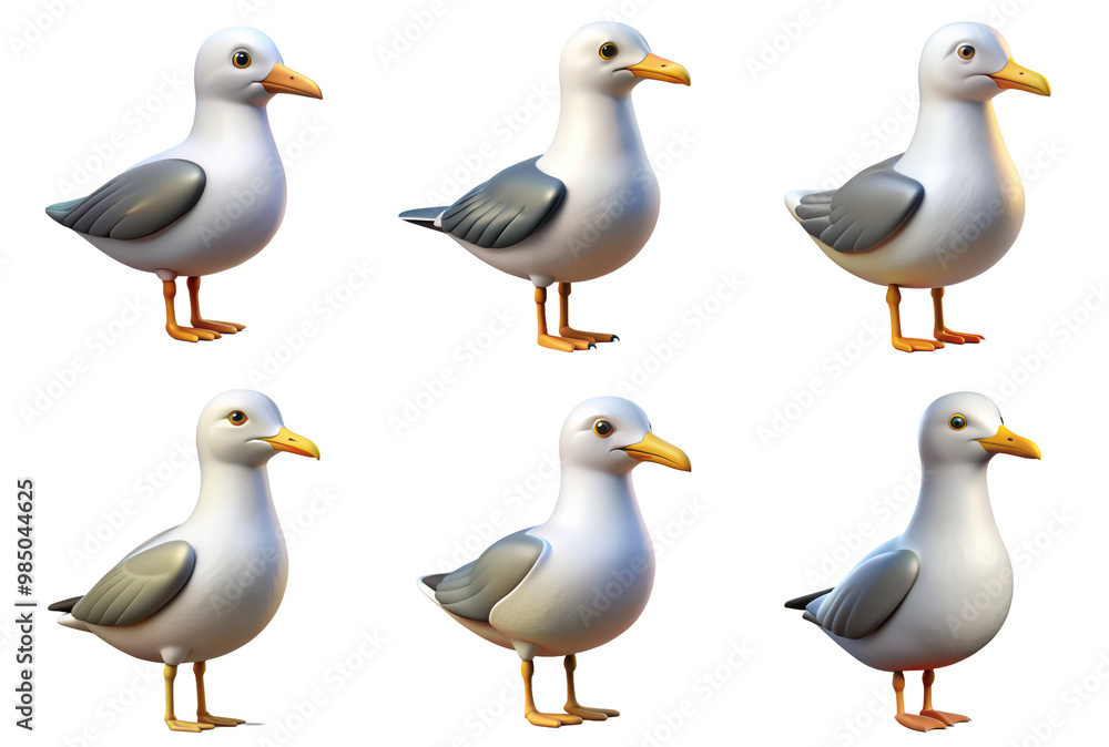 PNG seagull 3d collection, in cartoon style minimal on transparent, white background, isolate
PNG seagull 3d collection, in cartoon style minimal on transparent, white background, isolate