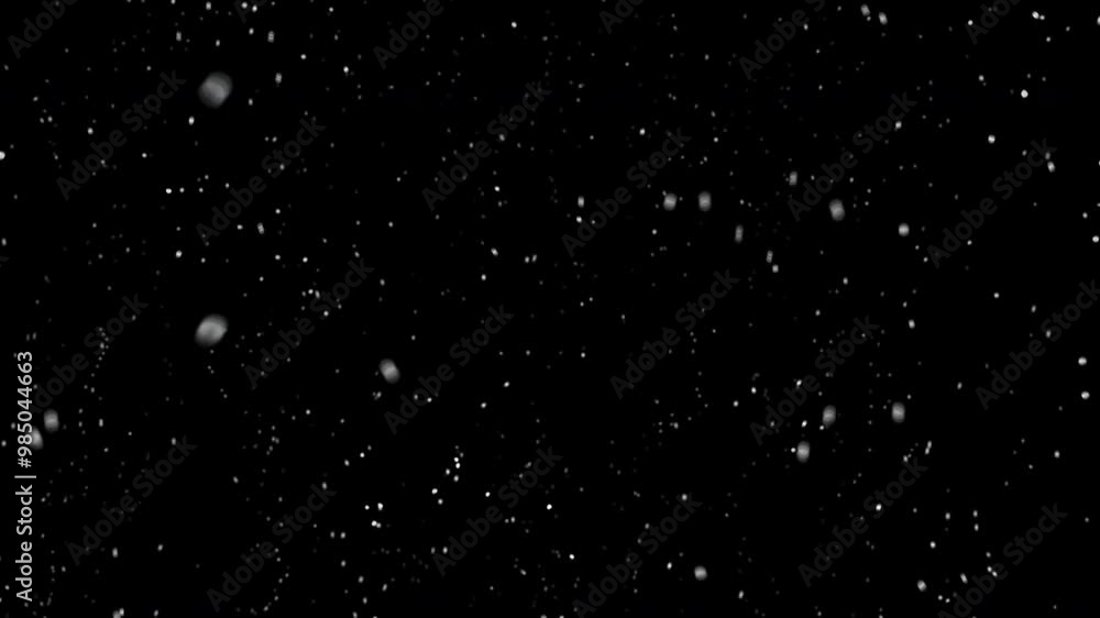 Falling snow on black background. Falling snow on black background.