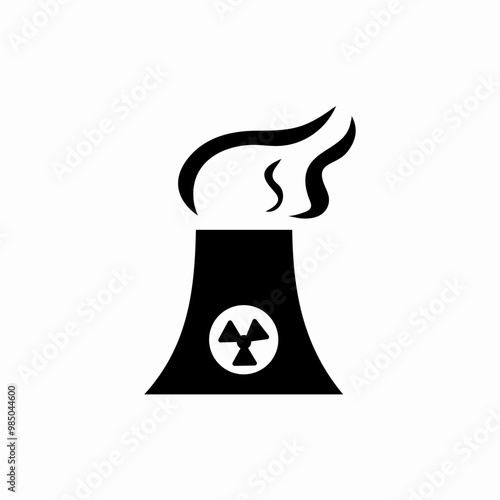 factory hazard pollution icon sign vector