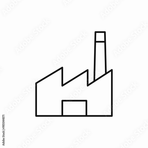 factory pollution icon sign vector