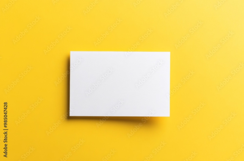 Mock-Up of an Embossed Foil Business Postcard with Rounded Corners on a Yellow Background, Perfect for Text and Logo Placement in a Modern Design Style. Mock-Up of an Embossed Foil Business Postcard with Rounded Corners on a Yellow Background, Perfect for Text and Logo Placement in a Modern Design Style.