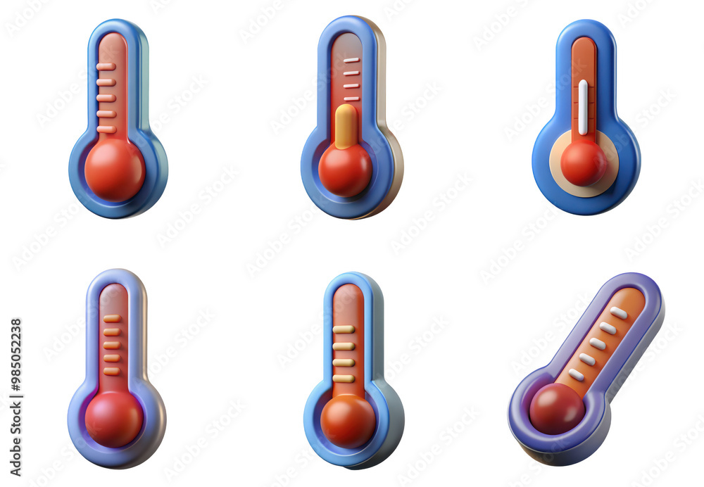 PNG thermometer 3d collection, in cartoon style minimal on transparent, white background, isolate
PNG thermometer 3d collection, in cartoon style minimal on transparent, white background, isolate
