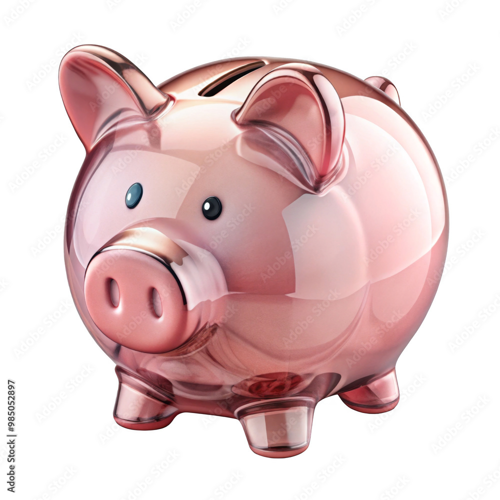 Piggy bank on transparent background. Piggy bank on transparent background.