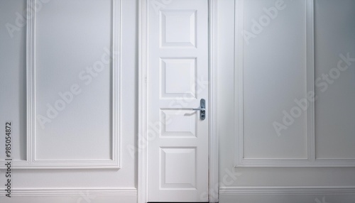 door on a white background