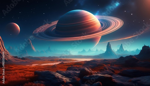 ufo over the planet
