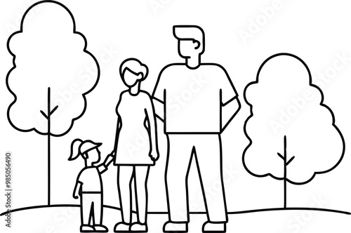 Loving Family Reunion with Elderly Relative Vector Illustration 