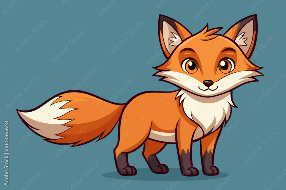 cute cartoon red fox cute cartoon red fox