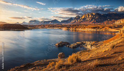 Lake Mead, Lake Mohave at Lake Mead National Recreation Area, Bullhead Nevada, Lake in a Desert