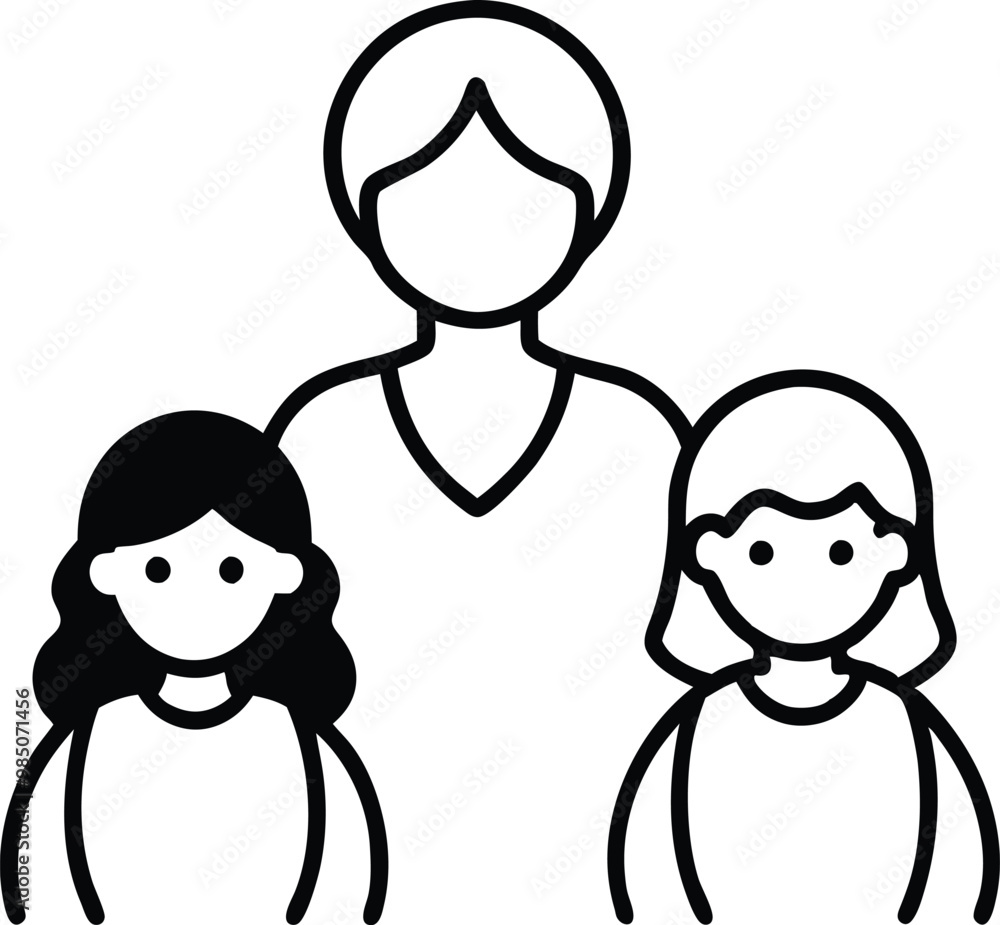 Family Love Child with Two Moms Vector Art for Kids Coloring Fun
Family Love Child with Two Moms Vector Art for Kids Coloring Fun