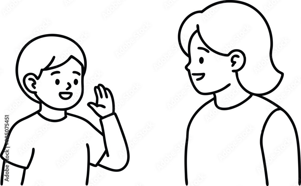 Child with Hearing Impaired Parents Vector Illustration for Inclusive Art
Child with Hearing Impaired Parents Vector Illustration for Inclusive Art