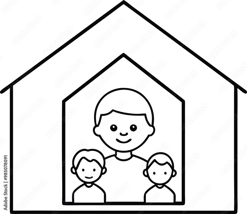 Caring Environment Child in Group Home Vector Drawing for Kids
Caring Environment Child in Group Home Vector Drawing for Kids