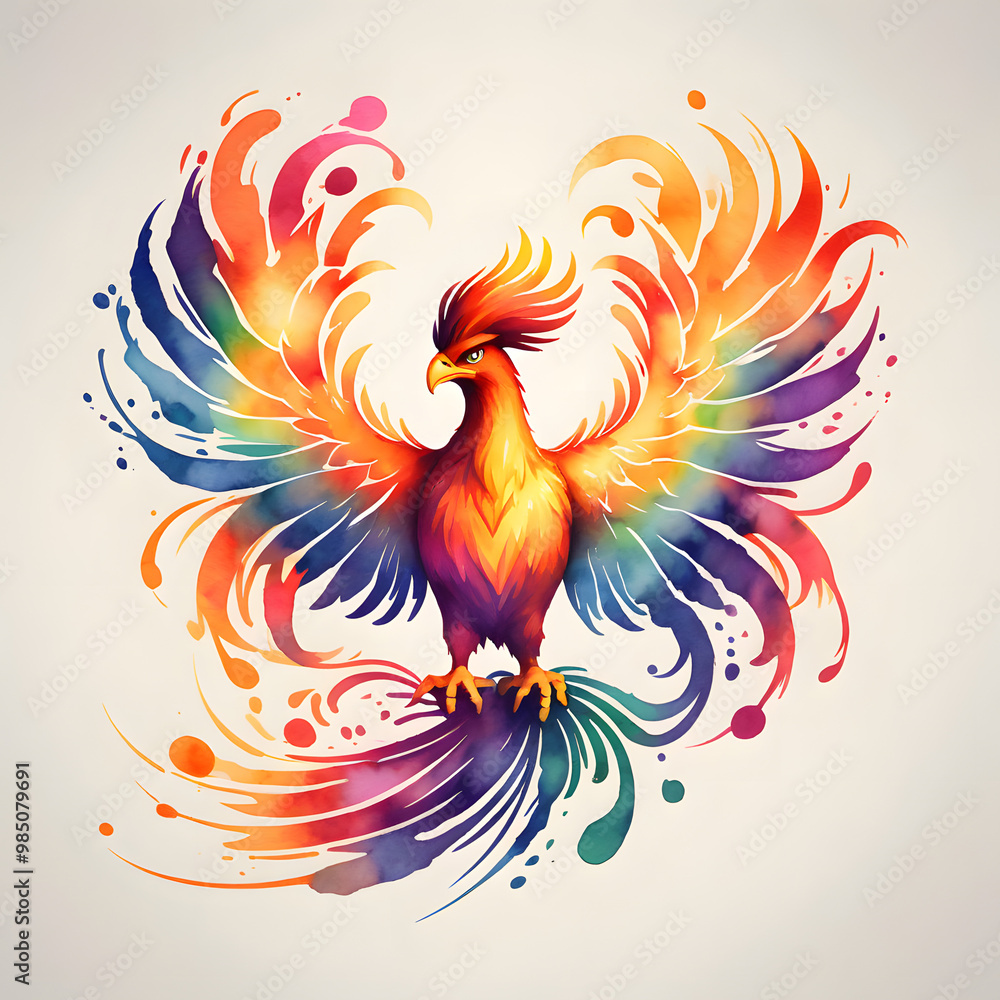 Obraz premium Phoenix Bird Illustration
