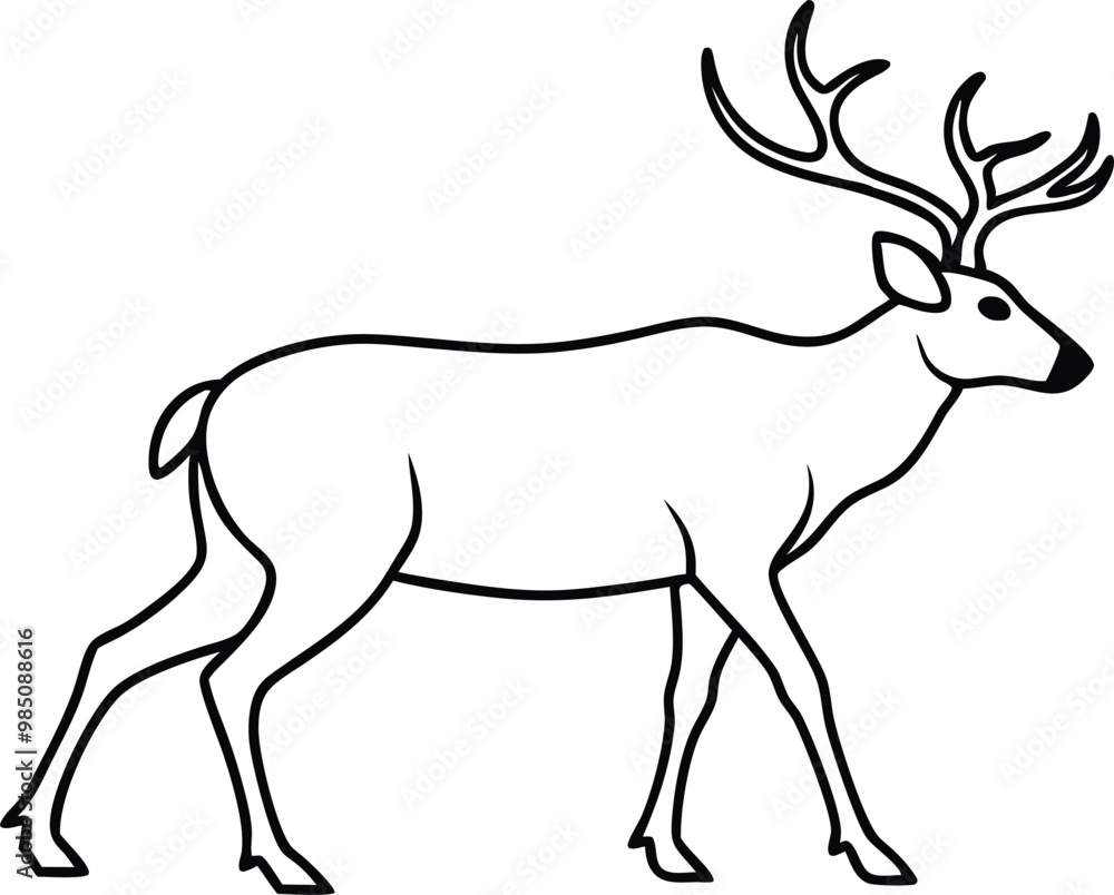 Deer in the Wilderness Vector Artwork Capturing Nature's Beauty
Deer in the Wilderness Vector Artwork Capturing Nature's Beauty