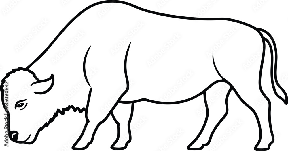 Bison Grazing in the Wild Vector Illustration for Nature Lovers
Bison Grazing in the Wild Vector Illustration for Nature Lovers