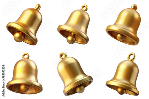 PNG notifications 3d collection, in cartoon style minimal on transparent, white background, isolate
