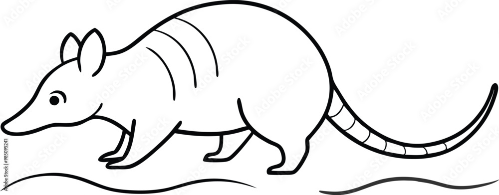 Armadillo Walking on a Dusty Path Fun Vector Illustration for Kids
Armadillo Walking on a Dusty Path Fun Vector Illustration for Kids