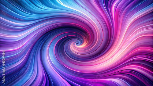 Vibrant Swirling Abstract in Blue, Purple, and Pink Hues Representing Energy