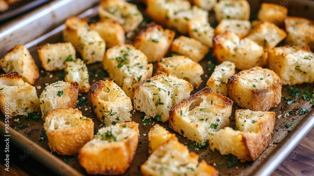 Homemade Garlic Butter Herb Croutons Homemade Garlic Butter Herb Croutons