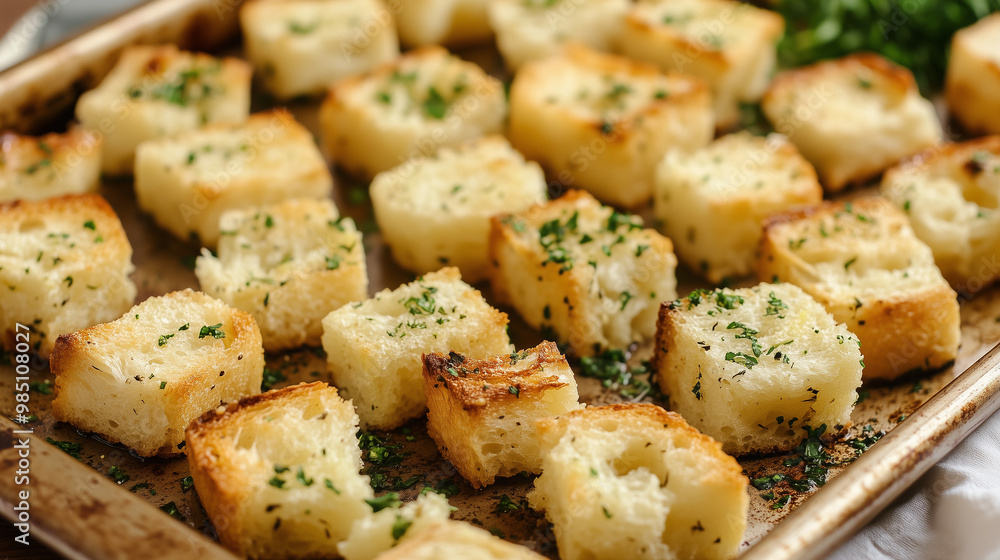 Homemade Garlic Butter Herb Croutons Homemade Garlic Butter Herb Croutons