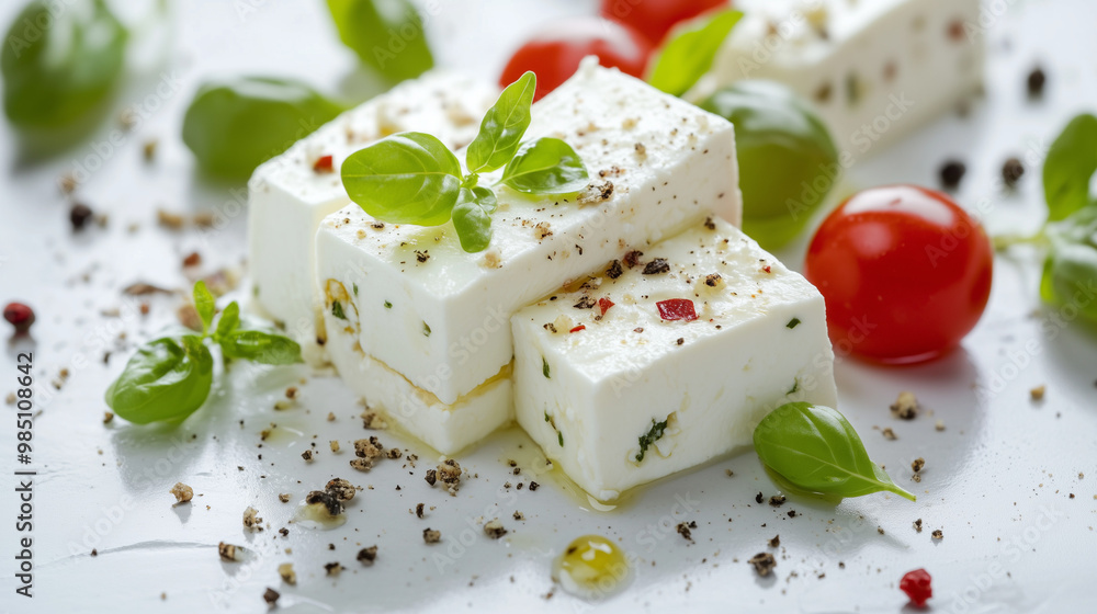 Feta Cheese with herb and spice Feta Cheese with herb and spice