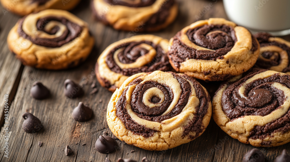 Peanut Butter Brownie Swirl Cookies Peanut Butter Brownie Swirl Cookies