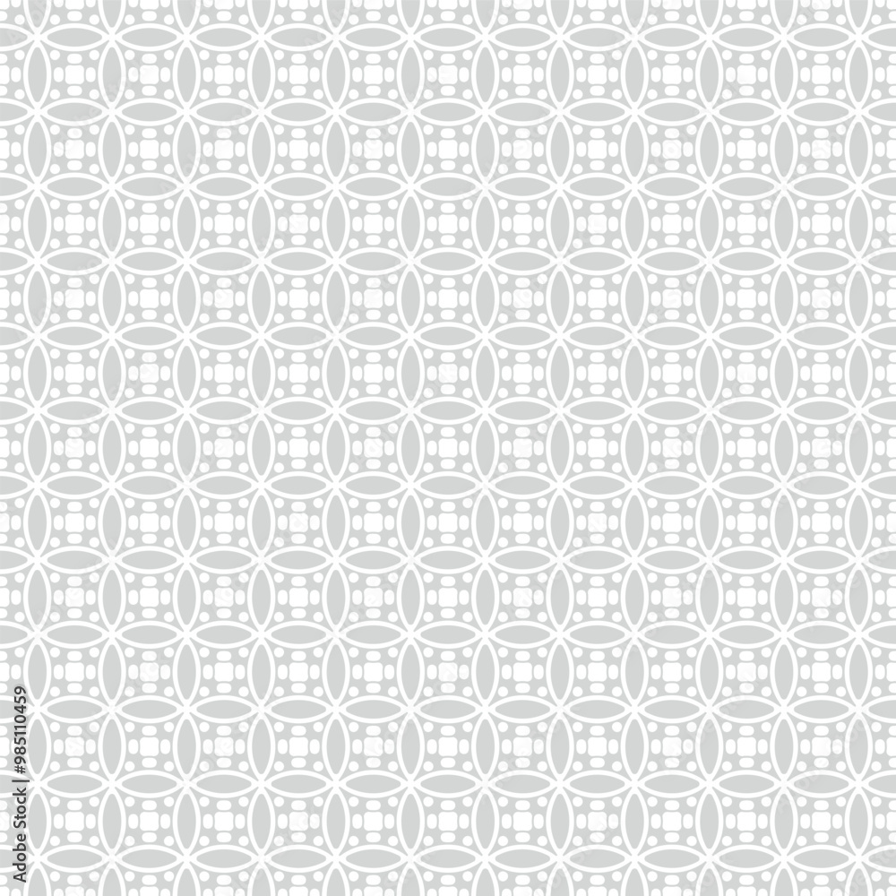 Elegant Minimal Light grey Circle Curve Motif Seamless Vector Repeat Pattern Elegant Minimal Light grey Circle Curve Motif Seamless Vector Repeat Pattern