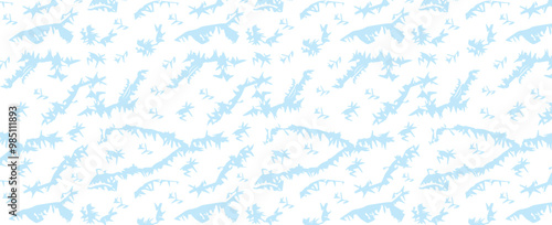 Snow frost winter pattern. Vector seamless New Year background. For cards, banners, wrapping paper.