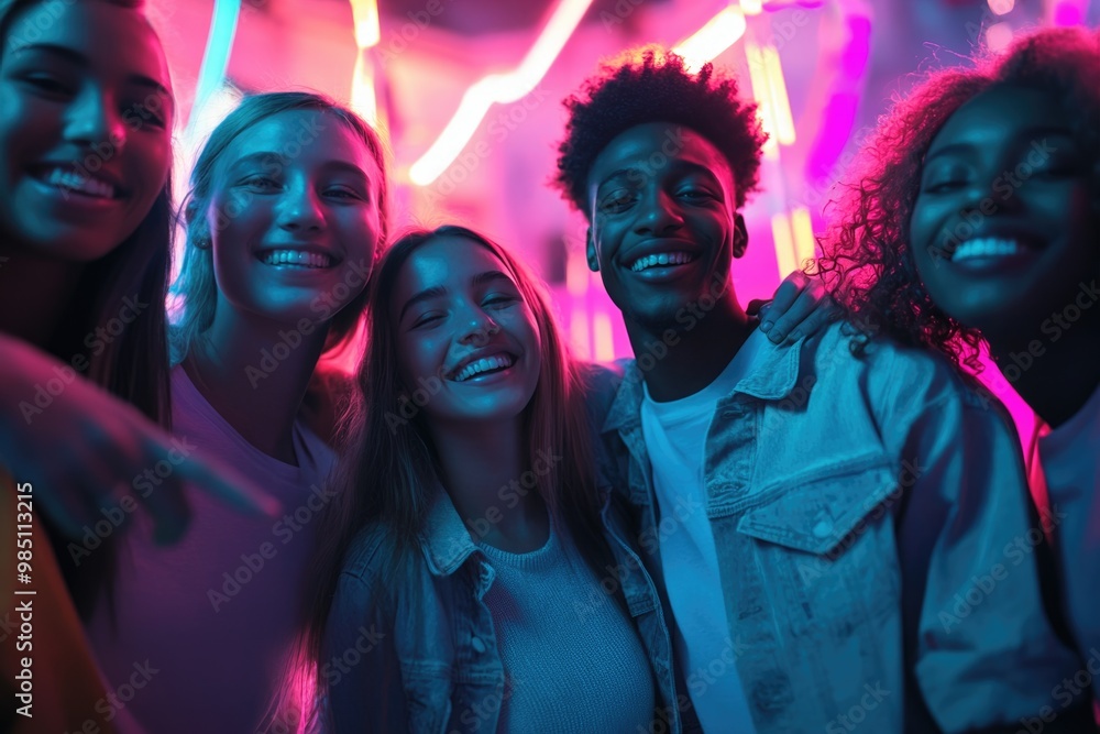group of people dancing in the nightclub group of people dancing in the nightclub