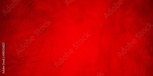 Red suede as background banner size macro photo.