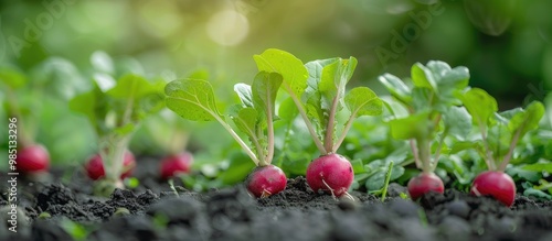 Radish Sprouds Growing Macro Photography photo