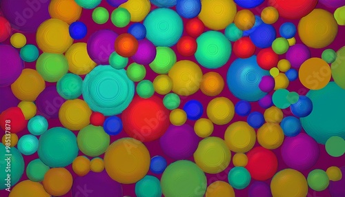 colorful christmas balls