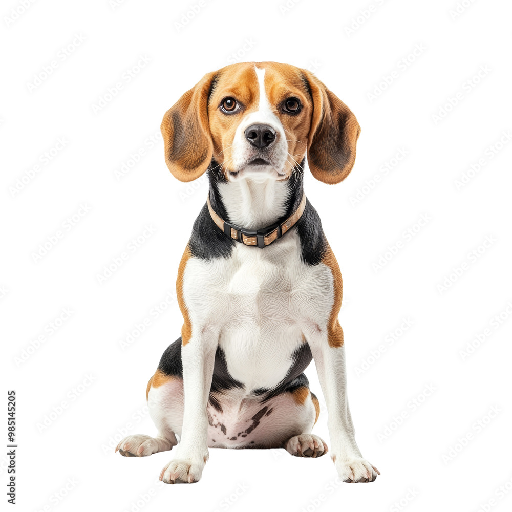 Beagle Dog Sitting Isolated Beagle Dog Sitting Isolated