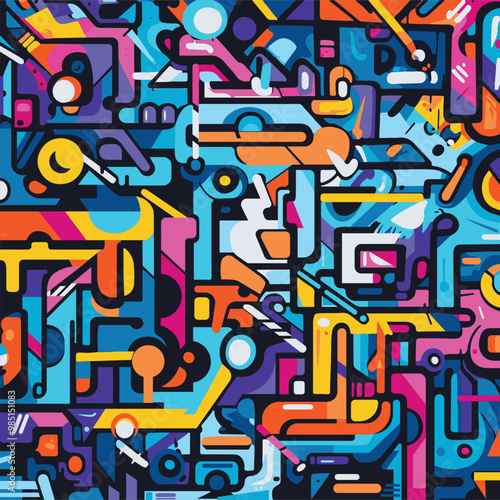 camouflage graffiti crash colorful fun street art