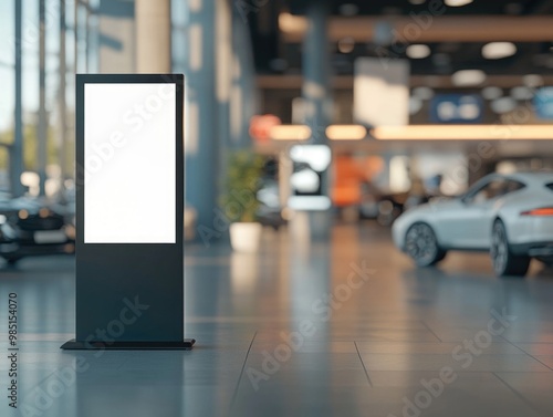 Digital Kiosk in a Car Showroom photo