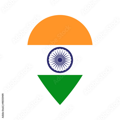 India flag location icon
