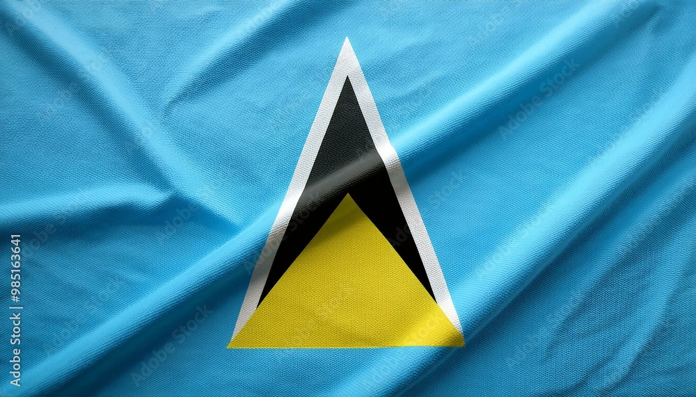 セントルシアの国旗(waving national flag of Saint Lucia.)
セントルシアの国旗(waving national flag of Saint Lucia.)