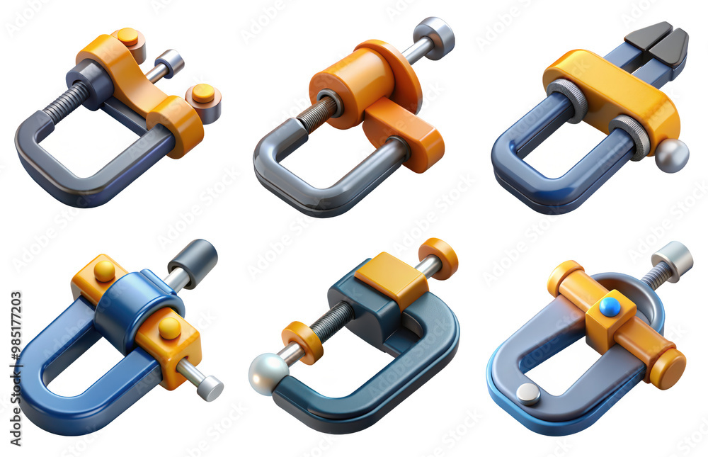 PNG clamp 3d collection, in cartoon style minimal on transparent, white background, isolate
PNG clamp 3d collection, in cartoon style minimal on transparent, white background, isolate