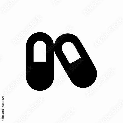 medicines capsule icon sign vector