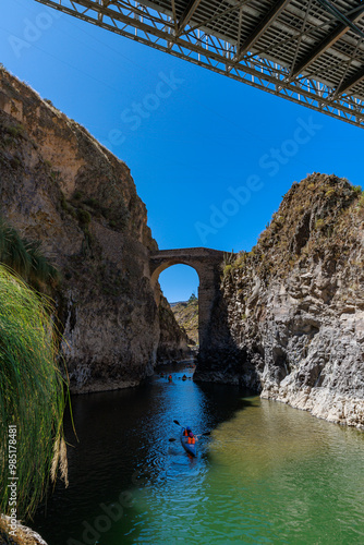 Thermal Baths of Chacapi, a place for recreation and adventure sports. Arequipa Peru
