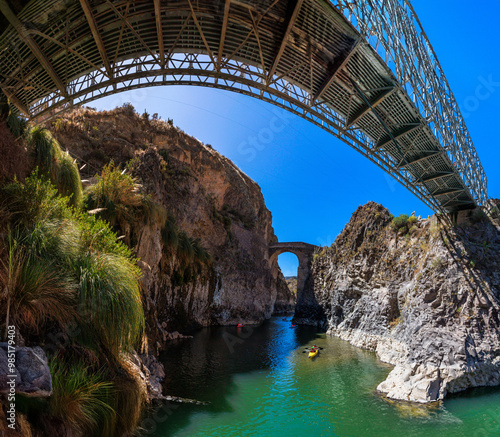 Thermal Baths of Chacapi, a place for recreation and adventure sports. Arequipa Peru