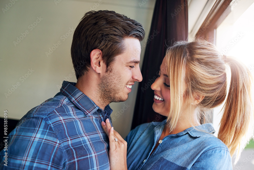 Love, happy and couple in hotel on vacation for romantic anniversary getaway together for bonding. Smile, embracing and young man and woman hugging with care and connection on holiday or weekend trip Love, happy and couple in hotel on vacation for romantic anniversary getaway together for bonding. Smile, embracing and young man and woman hugging with care and connection on holiday or weekend trip