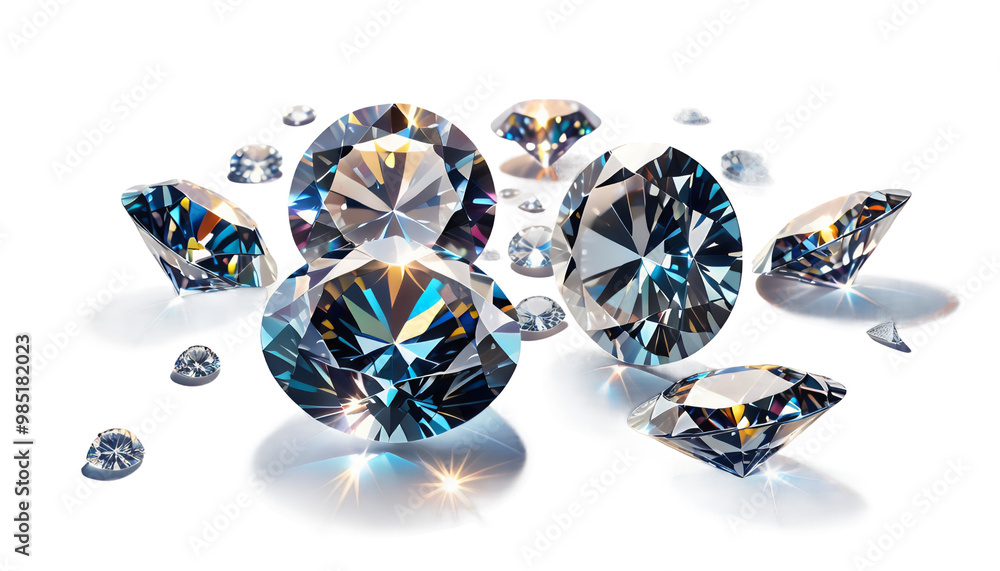 olated white sparkling rendering light glowing cut brilliant flares lens shadow diamond 3d background illustration diamond brilliant crystal gem icon gemstone isolated background gem shape rainbow