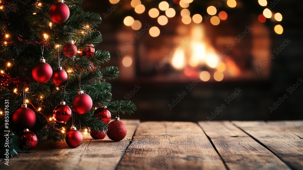 Christmas Tree with Fireplace Christmas Tree with Fireplace