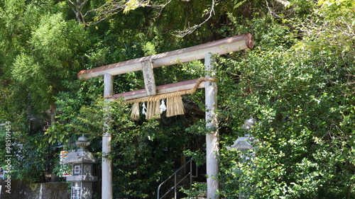 宮崎県高千穂町の荒立神社の鳥居