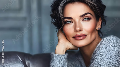 Portrait of a Woman with Gr...