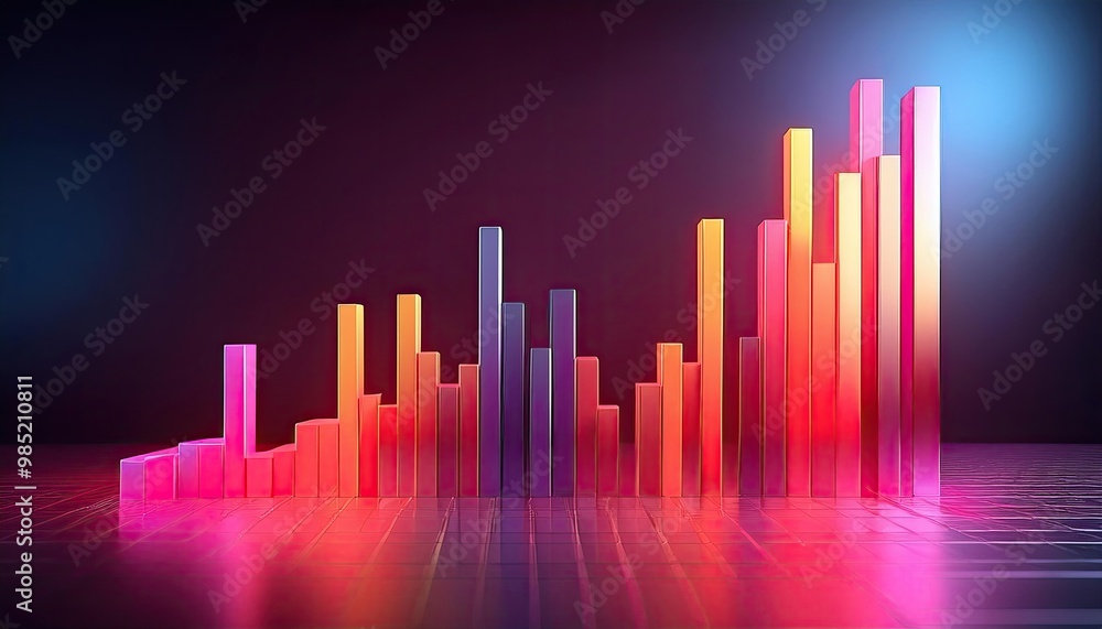 a simple bar graph that is rising and represents financial prosperity. a simple bar graph that is rising and represents financial prosperity.