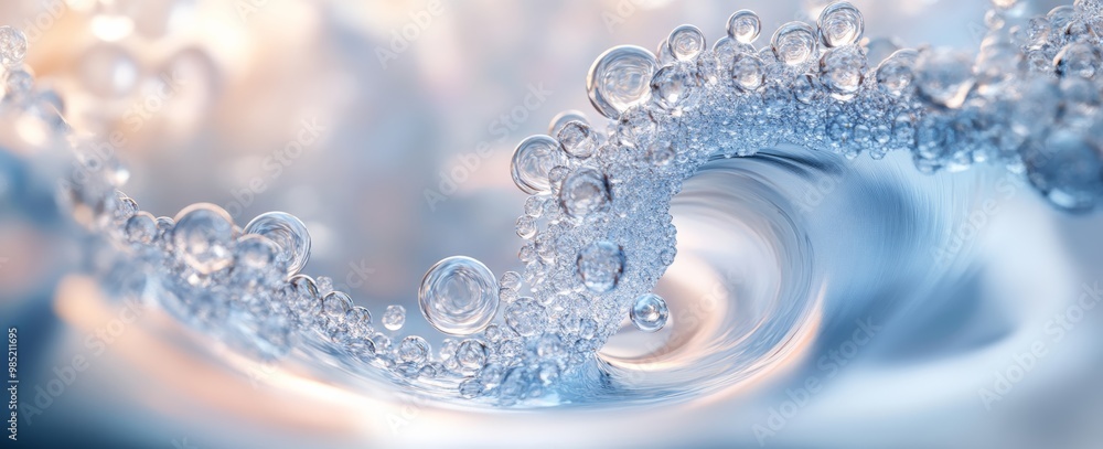 Icy Spiral Wave with Frosty Spheres Icy Spiral Wave with Frosty Spheres