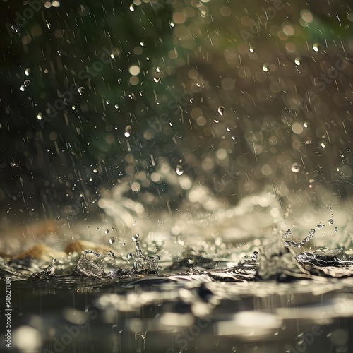 Heavy Raining in roads mind relaxing image 
